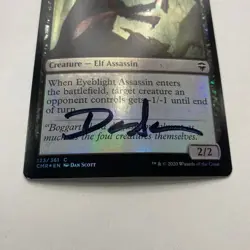 Eyeblight Assasin Card Signed By Dan Scott MTG Artist Proof - Image 4