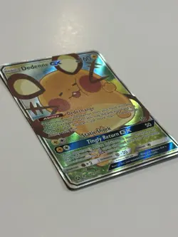 Pokemon TCG Dedenne GX 195a/214 Alternate Art Promos Holo Card - Image 4