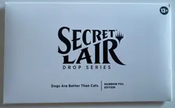 MTG SEALED SECRET LAIR DROP SERIES FOIL EDITION Cats Are Better Than Dogs - Image 1