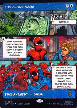 The Clone Saga (Borderless) Non- Foil R Marvel's Spider-Man 219 NM - Image 1