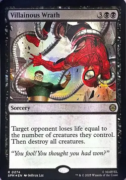 Villainous Wrath Foil R Marvel's Spider-Man 74 NM - Image 1