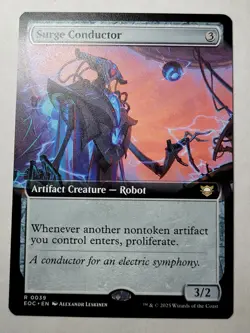 Surge Conductor -Extended Art- Edge of Eternities Commander Rare EOC 39 mtg NM/M - Image 1