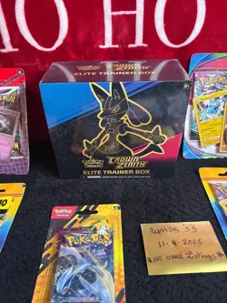 Pokemon TCG: Crown Zenith Elite Trainer Box Factory Sealed + Sealed Lot Large - Image 2