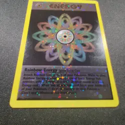Pokemon Rainbow Energy LP/NM League Promo Holo Swirl Energize Your Game Cycle - Image 3