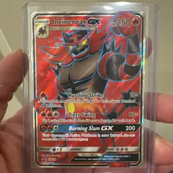 Pokemon 1x Incineroar GX - Full Art Holo Black Star Promo SM38 - LP - Image 1