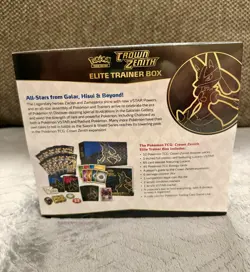Pokemon ?TCG Sword & Shield Crown Zenith Factory Sealed Elite Trainer Box - Image 5