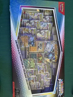 Pokemon Scarlet & Violet Prismatic Evolutions Lucario Tyranitar ex Box SEALED - Image 2