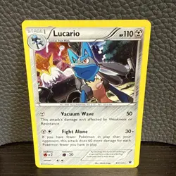 Pokemon TCG Lucario Cosmos Holo 63/124 XY Fates Collide [NM] - Image 1