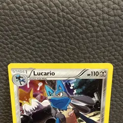 Pokemon TCG Lucario Cosmos Holo 63/124 XY Fates Collide [NM] - Image 2