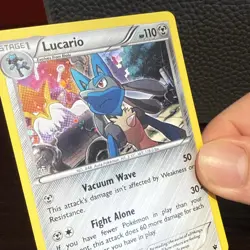 Pokemon TCG Lucario Cosmos Holo 63/124 XY Fates Collide [NM] - Image 4