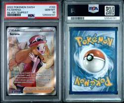 2022 POKEMON SWORD & SHIELD SILVER TEMPEST #193 FA/SERENA SILVER TEMPEST PSA 10 - Image 1