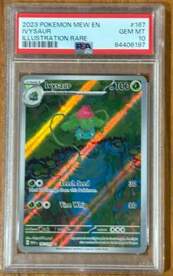 2023 Pokemon MEW EN S&V 151 Bulbasaur Ivysaur Venusaur EX Illustration Rare Set - Image 3
