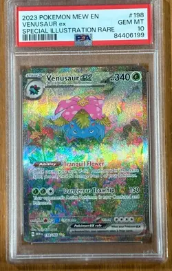 2023 Pokemon MEW EN S&V 151 Bulbasaur Ivysaur Venusaur EX Illustration Rare Set - Image 4