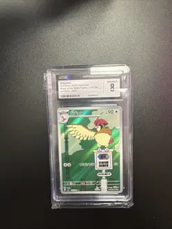 CGC Gem Mint 8 Pidgeotto 119/108 Pokemon Japanese Ruler of the Black Flame sv3 - Image 1