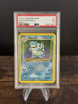 Pokemon 2000 Base Set 2 Blastoise Holo PSA 5 - Image 1