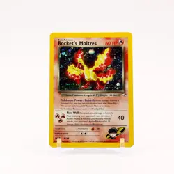Rocket's Moltres - 12/132 Gym Heroes Unlimited Holo Rare Pokemon - MP/HP - Image 1