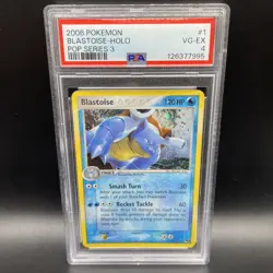 2006 Pokemon Blastoise Pop Series 3 Holo PSA 4 Low POP - Image 1