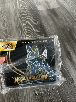 Pokemon TCG Center Mega Evolutions Lucario Elite Trainer Box - Acrylic Casing - Image 2
