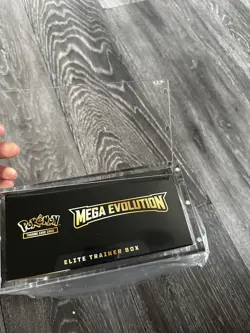 Pokemon TCG Center Mega Evolutions Lucario Elite Trainer Box - Acrylic Casing - Image 3
