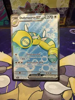 Pokemon TCG Dudunsparce EX 178/159 Sv09: Journey Together Holo Ultra Rare - Image 1