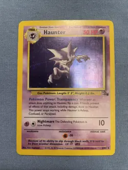 Pokemon TCG Haunter Fossil 6/62 Holo Unlimited Rare MP Condition - Image 1
