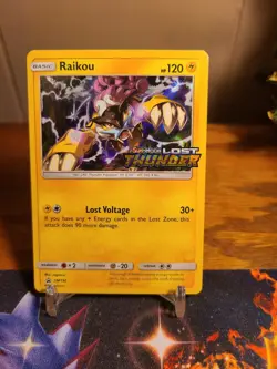 Raikou SM150 Stamped Prerelease Promo Holo Rare SM Lost Thunder Pokemon TCG - Image 1