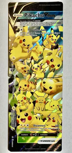 Pikachu V Union (Set of 2) SWSH139 & SWSH141 Promo Pokemon Celebrations 25th - Image 1
