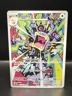 Pokemon TCG Loudred 212/182 Sv04: Paradox Rift Illustration Rare - Image 1