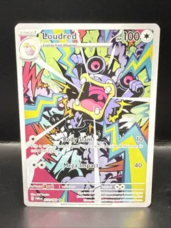 Pokemon TCG Loudred 212/182 Sv04: Paradox Rift Illustration Rare - Image 2