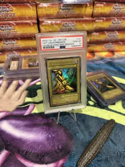 Yu-Gi-Oh! Exodia; Left Leg Of The Forbidden One, LOB Unlimited (faded) PSA 10 - Image 1