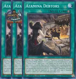 Yugioh! 3x Azamina Debtors MP25-EN417 Common 1st Ed NM - Image 1