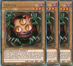 yugioh 3x Sangan TOCH-DE026 RARE 1AUFLAGE DEUTSCH - Image 1