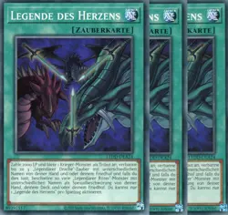 yugioh 3x Legende des Herzens LEDD-DEA24 COMMON 2AUFLAGE DEUTSCH - Image 1