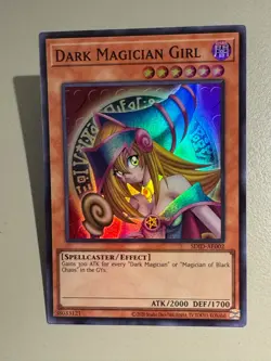 Yugioh Asian English SDID-AE002 Dark Magician Girl Super Rare Uncensored Art NM - Image 2
