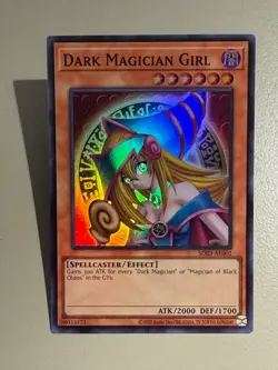 Yugioh Asian English SDID-AE002 Dark Magician Girl Super Rare Uncensored Art NM - Image 3