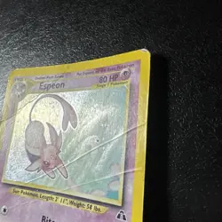 Espeon Holo 1/75 Neo Discovery 2001 - Rare Vintage Pokemon Card - English. Poor - Image 4