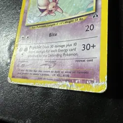 Espeon Holo 1/75 Neo Discovery 2001 - Rare Vintage Pokemon Card - English. Poor - Image 5