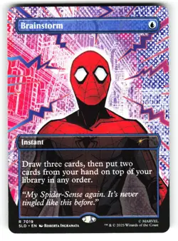 Brainstorm #7019 (NM) (Non-Foil) Secret Lair Marvel Spider-Man MTG SLD - Image 1