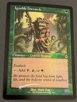 MTG Ignoble Hierarch Modern Horizons 2 414 FOIL Retro Frame NM - Image 1