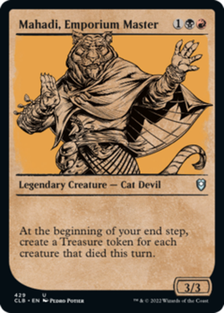 x1 Mahadi, Emporium Master - Showcase - Battle for Baldur's Gate - NM - MTG - Image 1
