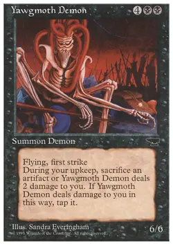MTG YAWGMOTH DEMON ENGLISH PLAYED/ROVINATO - DEMONE DI YAWGMOTH - CHR - MAGIC - Image 1
