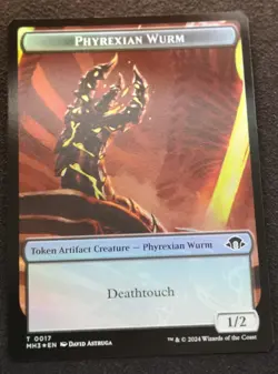 Phyrexian Wurm / Servo Token - Foil - MH3 - MTG - NM - EN - 0017/0033 - Image 1