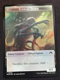 Phyrexian Wurm / Eldrazi Spawn Token - Foil - MH3 - MTG - NM - EN - 0018/0002 - Image 2