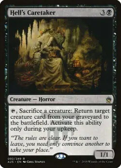 Magic The Gathering MTG HELL'S CARETAKER Masters 25 NM Near Mint - Image 1