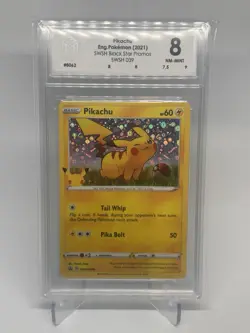 Pikachu SWSH039 Promo | Black Star Promos | Englisch | Grading 8 | Pokemon - Image 1