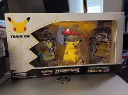 TCG Pokemon Celebrations Premium Figure Collection Pikachu Vmax Box - Image 2
