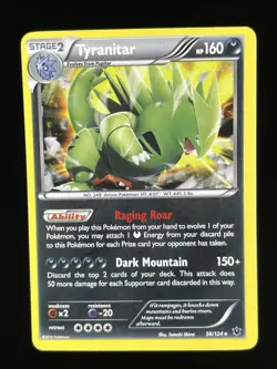 Pokemon TCG - 2016 Tyranitar 56/124 Fates Collide Holo Rare NM! - Image 1