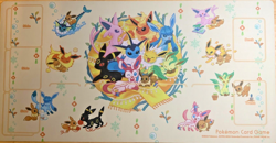 Official Pokemon Center Japan Eeveelution Terastal Eevee Playmat Zoned New ???? - Image 1