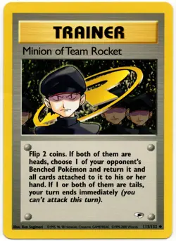 Pokemon - Gym Heroes Minion of Team Rocket 113/132 NM - Image 1