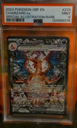 Pokemon SV Scarlet Violet Obsidian Flames SIR Charizard ex 223/197 PSA 9 Mint - Image 1